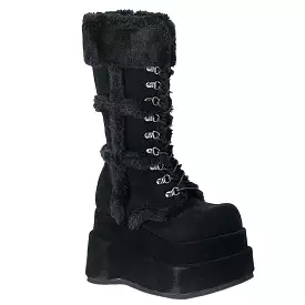 4 Inch Platform BEAR-202 Black Suede