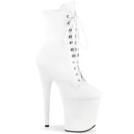 8 Inch Heel FLAMINGO-1020WR White Pu