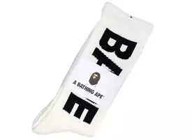 A Bathing Ape Socks in White