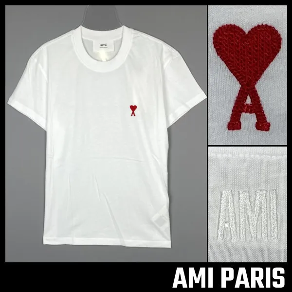 AMI PARIS  |Street Style Logo Designers T-Shirts