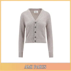 AMI PARIS  |Unisex Street Style Cotton Logo Skater Style Designers