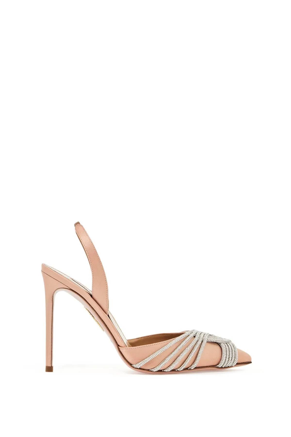 Aquazzura Gatsby Sling Pumps   Neutral