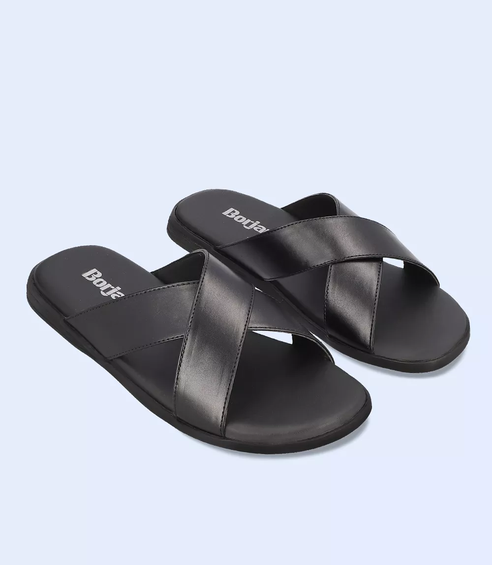 BM4578-BLACK-Men Slipper