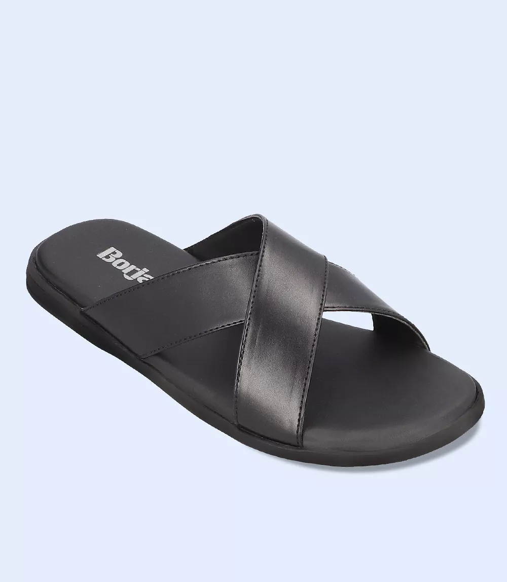 BM4578-BLACK-Men Slipper