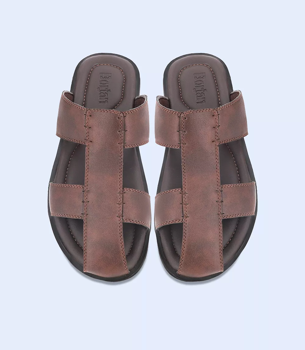 BM4983-COFFEE-Men Slipper