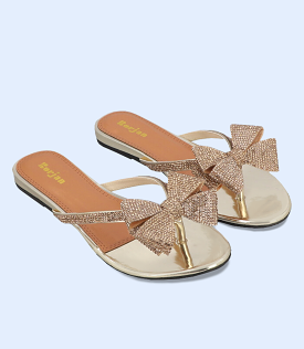 BW9436-GOLD-Women Formal Chappal