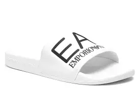 Emporio Armani XCP001 Visibility Slippers EA7 Sliders White