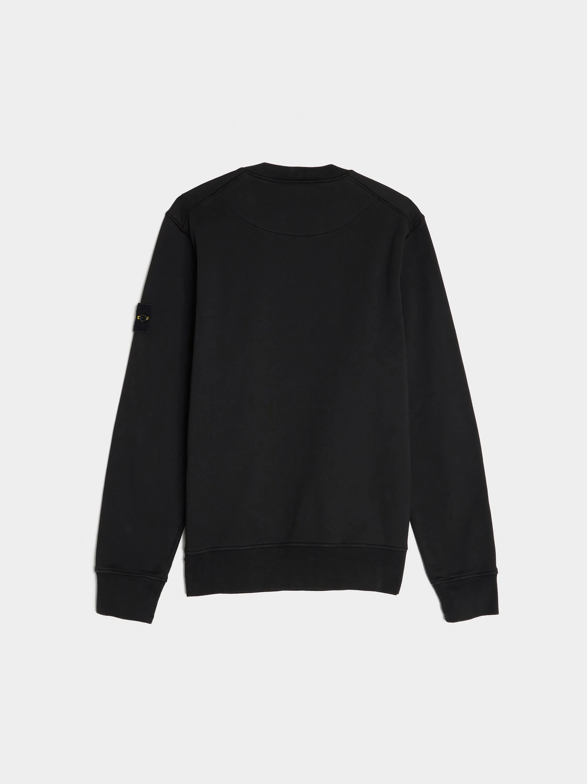 Garment Dyed Cotton Fleece Sweatshirt, Black