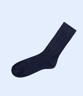 MA1695-NAVY-Mid-calf Socks For Men