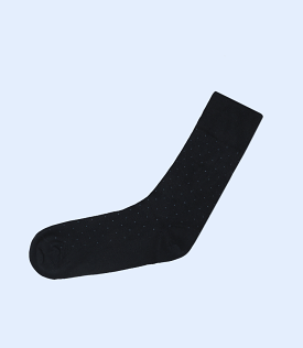 MA1716-NAVY-Mid-calf Socks For Men