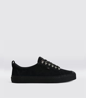 OCA Low Speedhooks All Black Suede Sneaker Men