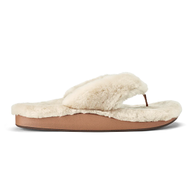 Olukai Women's Kipe'a Heu Shearling Slipper - Tapa