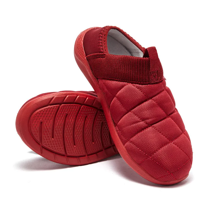 Unisex Round-Toe Home Warm Cotton Slippers