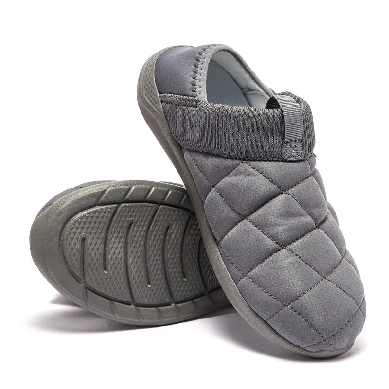 Unisex Round-Toe Home Warm Cotton Slippers