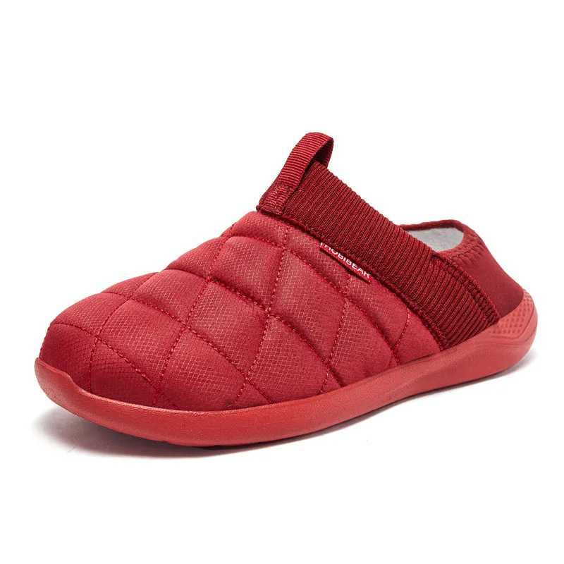 Unisex Round-Toe Home Warm Cotton Slippers